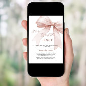 Ze bindt het Vrijgezellenfeest van de knoopboog Kaart