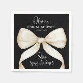 Ze bindt het Vrijgezellenfeest van de knoopboog Servet (Voorkant)