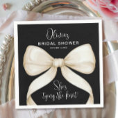 Ze bindt het Vrijgezellenfeest van de knoopboog Servet