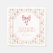 Ze bindt het Vrijgezellenfeest van de Knoopkokette Servet (Voorkant)