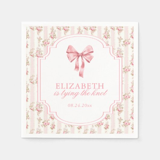 Ze bindt het Vrijgezellenfeest van de Knoopkokette Servet (Voorkant)