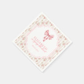 Ze bindt het Vrijgezellenfeest van de Knoopkokette Servet (Hoek)