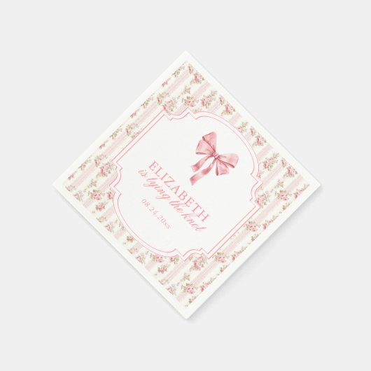 Ze bindt het Vrijgezellenfeest van de Knoopkokette Servet (Hoek)