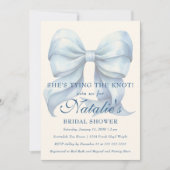 Ze bindt het Vrijgezellenfeest van de lichtblauwe Kaart (Voorkant)