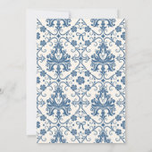 Ze bindt het Vrijgezellenfeest van de lichtblauwe Kaart (Achterkant)