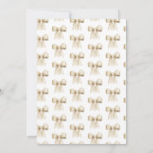 Ze bindt knoop linnen boog Vrijgezellenfeest Kaart (Achterkant)