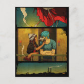 Ze blaast mijn versterker briefkaart (Voorkant)