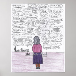 Ze bleef 11x14 (ageïsme) poster