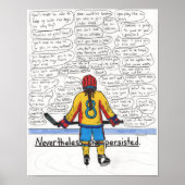 Ze bleef 11x14 (Athlete) hangen Poster (Voorkant)