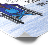 Ze bleef 11x14 hangen (rolstoel) poster (Hoek)