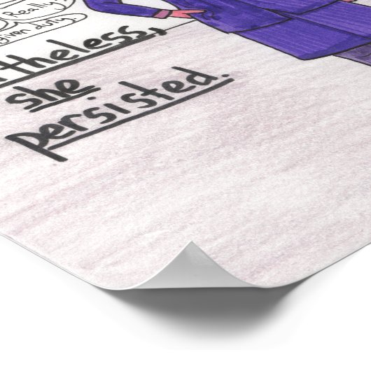 Ze bleef 11x14 (zonder kinderen) poster (Hoek)