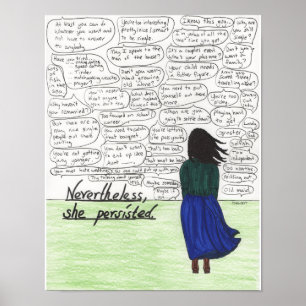 Ze bleef (alleenstaande vrouwen) poster