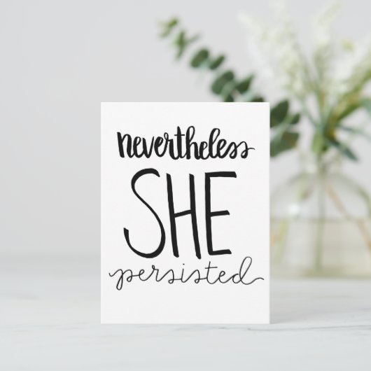 Ze bleef Briefkaart (Staand voorkant)