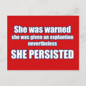 Ze bleef Briefkaart (Voorkant)