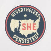 Ze bleef echter achter Lady Liberty USA staan Labels (Design 2)