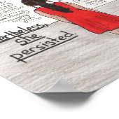 Ze bleef hangen (Latina) Poster (Hoek)