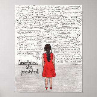 Ze bleef hangen (Latina) Poster
