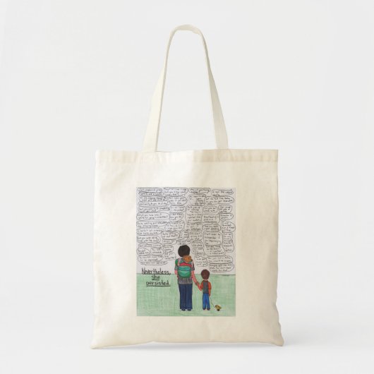 Ze bleef hangen (Moederschap) Tote Bag (Voorkant)