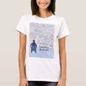 Ze bleef hangen (rolstoel) t-shirt (Voorkant)