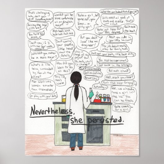 Ze bleef hangen (STEM) Poster (Voorkant)