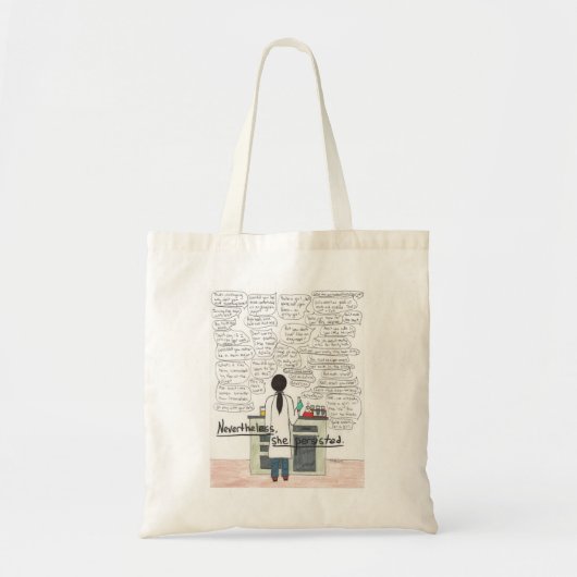 Ze bleef hangen (STEM) Tote Bag (Voorkant)