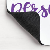 Ze bleef hangen (zwart/paars) muismat (Hoek)