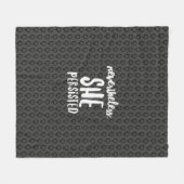 Ze bleef Ultra Femme Gray vasthouden Fleece Deken (Voorkant (Horizontaal))