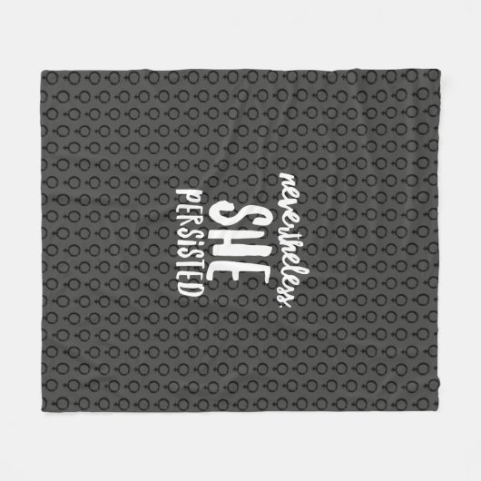 Ze bleef Ultra Femme Gray vasthouden Fleece Deken (Voorkant (Horizontaal))