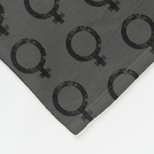 Ze bleef Ultra Femme Gray vasthouden Fleece Deken (Hoek)