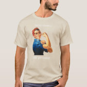 "Ze bleef vol" V-Neck - Mannen T-shirt (Voorkant)