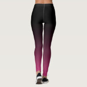Ze bleef: White Quote, Black Ombre & Hot Pink Leggings (Achterkant)