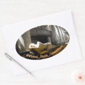 Ze blijft ovale sticker (Envelop)