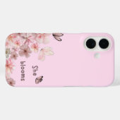 "Ze Bloeit" Floral Butterfly Telefoonhoesje Case-Mate iPhone Case (Achterkant (horizontaal))