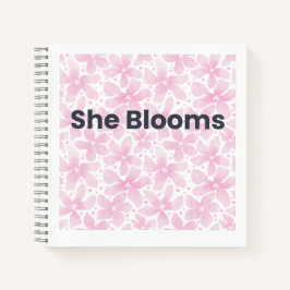 Ze Bloeit Inspiratief Bloemendagboek Notitieboek