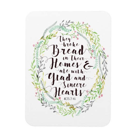 Ze braken brood in hun huis magneet (Verticaal)