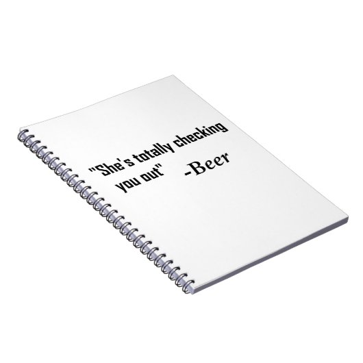 "Ze controleert je helemaal uit" - Bier Notitieboek (Rechterzijde)