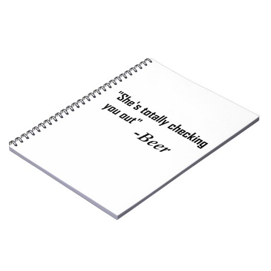 "Ze controleert je helemaal uit" - Bier Notitieboek (Linkerzijde)