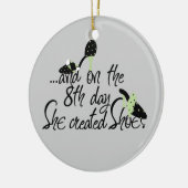 Ze Creëer schoenen Keramisch Ornament (Links)
