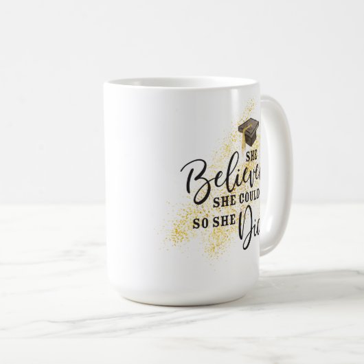 Ze dacht dat ze een donkere huidsmeisje kon Afstud Koffiemok (Voorkant rechts)