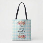 Ze dacht dat ze Gingham kon laten schilderen. Tote Bag (Voorkant)