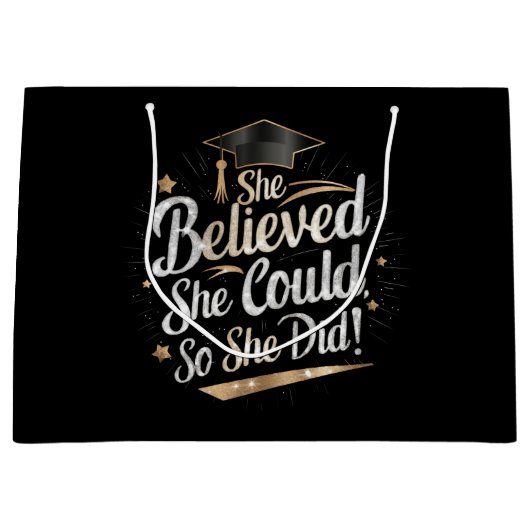 Ze dacht dat ze het kon, dus ze deed Afstuderen Groot Cadeauzakje (Voorkant)