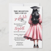 Ze dacht dat ze het kon, dus ze deed Afstuderen Kaart (Voorkant)