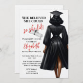 Ze dacht dat ze het kon, dus ze deed Afstuderen Kaart (Voorkant / Achterkant)