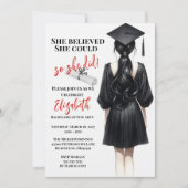 Ze dacht dat ze het kon, dus ze deed Afstuderen Kaart (Voorkant)