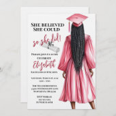 Ze dacht dat ze het kon, dus ze deed Afstuderen Kaart (Voorkant / Achterkant)