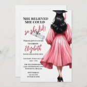 Ze dacht dat ze het kon, dus ze deed Afstuderen Kaart (Voorkant / Achterkant)