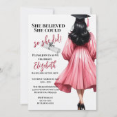 Ze dacht dat ze het kon, dus ze deed Afstuderen Kaart (Voorkant)