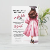 Ze dacht dat ze het kon, dus ze deed Afstuderen Kaart (Staand voorkant)