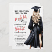 Ze dacht dat ze het kon, dus ze deed Afstuderen Kaart (Voorkant / Achterkant)