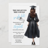 Ze dacht dat ze het kon, dus ze deed Afstuderen Kaart (Voorkant / Achterkant)